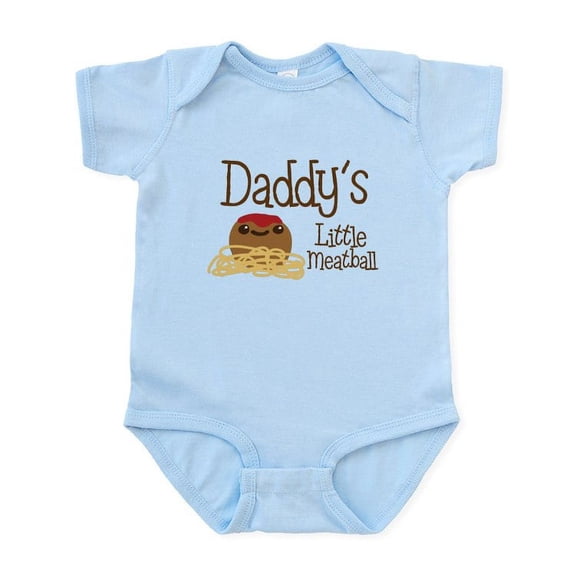 CafePress - Daddy's Little Meatball Body Suit - Baby Light Bodysuit, Size Newborn - 24 Months