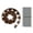 Brown, variant on Flexible Garden Border Edging Roll 10m with 30 Spikes Mini Fence for Beds Yard Lawn Brown 5cm Height