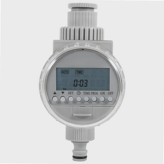 Automatic Water Timer, Solar Power Home Garden Auto Water Saving Irrigation Controller with LCD Digital Display for Home,Garden,Greenhouse,Lawn,Hose,Park