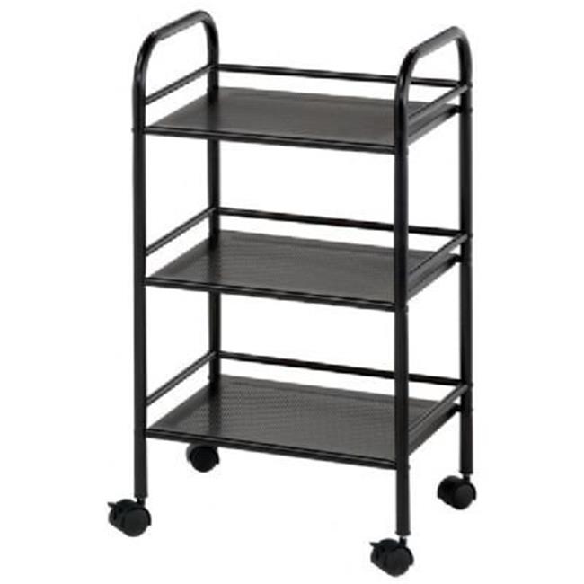 Alvin Storage Cart 3Shelf Black