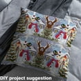 thumbnail image 2 of Homewish Cartoon Snowman Kids Fabric by the Yard 1 Yard, Vintage Rustic Cabin Room Decor Fabric by the Yard, Merry Christmas Sewing Fabric, Luxury Bedroom Decor, 2 of 6