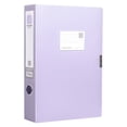 thumbnail image 2 of Thickened Archive Box Plastic File Box Large Capacity Blue Document Contract Storage Data Box, 2 of 9