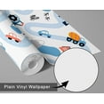 thumbnail image 3 of S4Sassy Road Map & Vehicle Wallpaper- White Wall Covering, 25" X 120" Self-Adhesive Plain Vinyl Wallpaper, Wallwrap, Easy Diy Wall Covering For Kids Bedroom, Room Decor, Playroom, 3 of 9