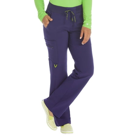 Activate by Med Couture Women's Transformer Knit Waistband Drawstring Scrub Pant