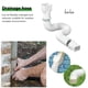 thumbnail image 3 of Tubo de extensión de plástico para drenaje de agua de lluvia Extensor de bajada de drenaje Flexible Hugtrwg Para estrenar, 3 of 8
