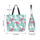 thumbnail image 5 of Balery Flamingo Bolsa Tote Estilo Estético con Cremalleras, Bolsa de Hombro, Bolsa de Compras Grande y Plegable, 5 of 8