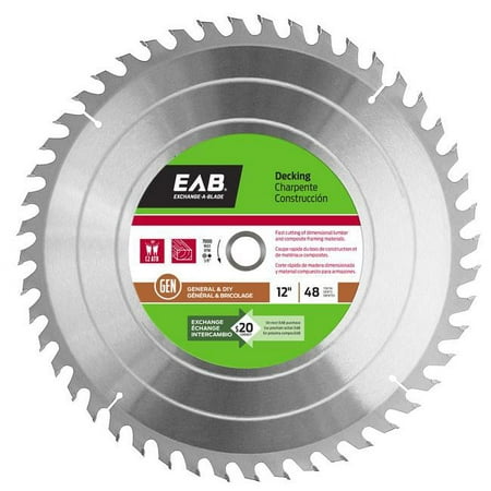 

12 in. x 48 Teeth Framing Decking Saw Blade - Recyclable Exchangeable