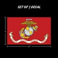 thumbnail image 3 of United States Marine Corps Flag Vinyl Vehicle Decals- Large 4" x 6.5" Flag Vinyl Sticker Bumper Stickers - USMC Flag Sticker for Trucks - Window Stickers for Trucks, 3 of 7