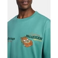 thumbnail image 4 of Disney Lightning McQueen Men’s Oversized Front and Back Graphic T-Shirt with Short Sleeves, Sizes S-3XL, 4 of 5
