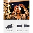 thumbnail image 5 of 300FT Outdoor String Lights, LED Bistro String Lights with Shatterproof ST38 Vintage Bulbs, 2200K Dimmable, Waterproof Hanging Lights for Porch, Deck, Garden, Backyard, Balcony - ETL Listed, 5 of 7