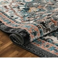 thumbnail image 2 of Well Woven Lycie Multi Black & Pink Vintage Oriental Distressed Medallion Pattern Boho Area Rug, 2 of 9