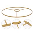 thumbnail image 2 of Shisuyan Support de Lampe Doré 2 Pcs 5.9X5.9X0.4In, 2 of 8