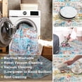 thumbnail image 7 of METSAVAIM 2x6 Runner Rug - Ultra Soft Aqua Multi Hallway Runner Rug for Entryway, Kitchen & Bedroom | Non-Slip Machine Washable Runner Rug, Stain-Resistant & Durable for High-Traffic Areas, 7 of 7
