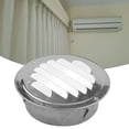 thumbnail image 3 of Ventilation Grille 80mm/100mm/120mm/160mm Stainless Steel Round Louver Air Vent Air Outlet Insects Protection, 3 of 11