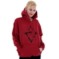 thumbnail image 3 of Triangle Dolphin Symbol Spirit Animal Hoodie Sweatshirt Women Men Brisco Brands 3X, 3 of 6