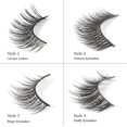 thumbnail image 3 of 20 Pairs False Eyelashes Natural 4 Styles 3D Reusable Soft False Eyelashes Fluffy False Mink Eyelashes Thin Flexible False Lashes Easy to Wear, 3 of 5