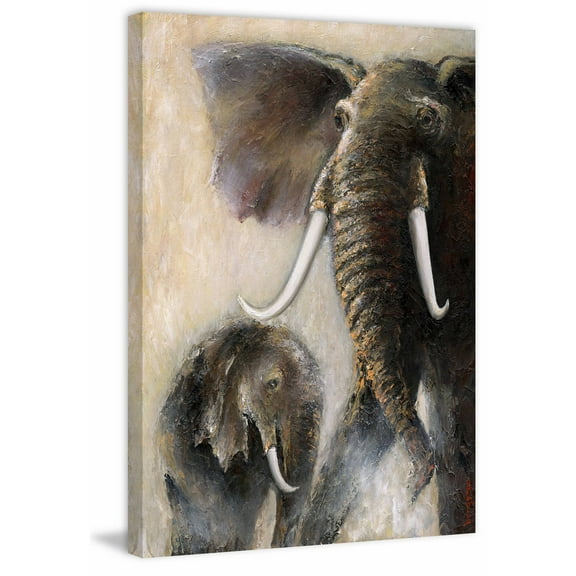 Marmont Hill "In Her Protection" by Bergerac Painting Print on Wrapped Canvas