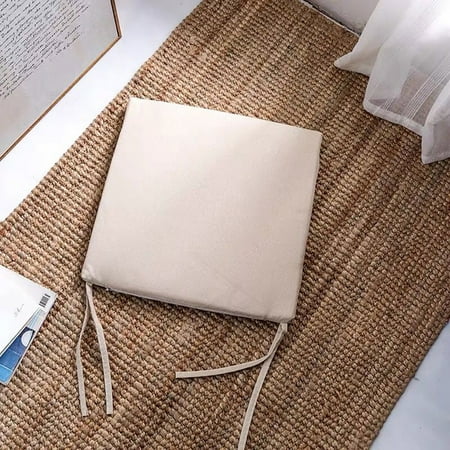 

RnemiTe-amo Deals！Chair Cushion Chair Pads Japanese Washable Solid Color Cotton And Linen Chair Cushion Tatami Mat 45x45cm