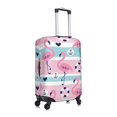 thumbnail image 3 of Bingfone Pink Striped Flamingo Luggage Cover Washable Suitcase Cover Protector Anti-Scratch Suitcase Cover Fits 18-32 Inch Luggage (without luggage), 3 of 9