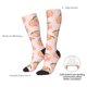 thumbnail image 4 of Fotbe Peach With Leaves Calcetas Divertidas Estampadas para Hombre y Mujer, Calcetas de Algodón hasta la Rodilla para Caminar, Correr, Enfermería y Embarazo, 4 of 6
