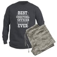 thumbnail image 6 of CafePress - Best Correctional Officer Ever - Men's Long Sleeve Charcoal Pajama Set, 6 of 7