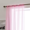 thumbnail image 5 of Hweilai Rideaux en Voile Ensemble de 2, Rideau en Voile Transparent, Boucle en Polyester, Rideau Décoratif Transparent pour Salon, Chambre, Poche pour Tringle (170cm*140cm), 5 of 5