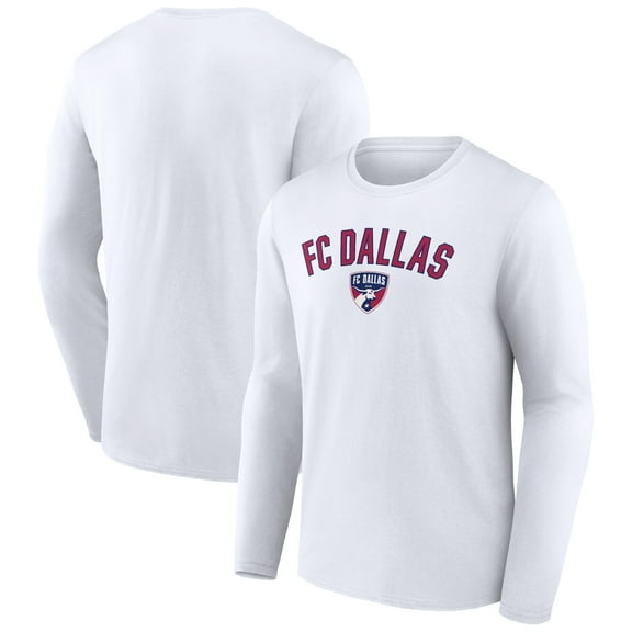 Men's White FC Dallas Victory Arch Long Sleeve T-Shirt