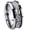 Black Concave, variant on Celtic Dragon Concave Black Tungsten Men Ring 10MM
