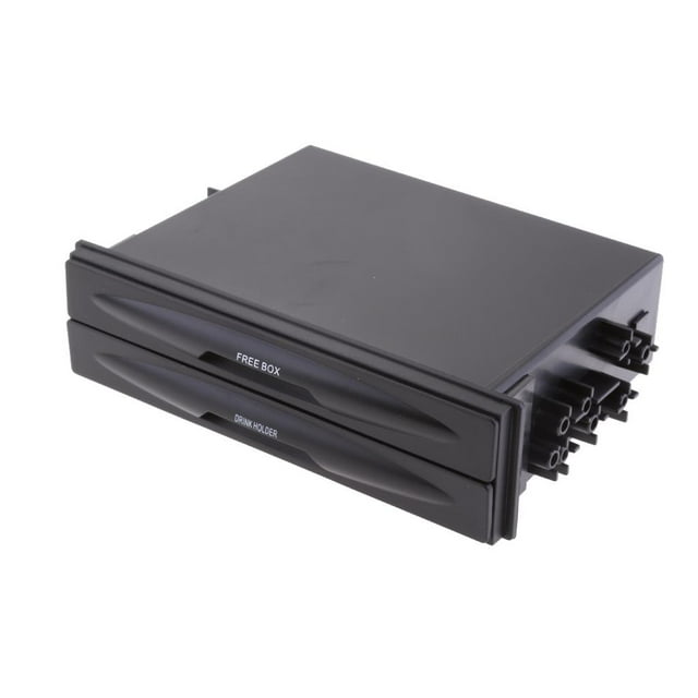 Universal Car Truck Doble Din Radio Pocket Holder Caja De Almacenamiento