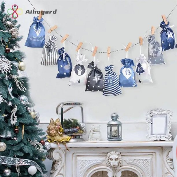 Bolsa de Cornucopia multifuncional, bolso colgante con cordón, atmósfera navideña, regalo de alta calidad, calendario de vestidor de fiesta