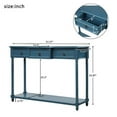 thumbnail image 3 of Wulawindy Console Table Sofa Table with Drawers for Entryway with Projecting Drawers and Long Shelf, 3 of 7
