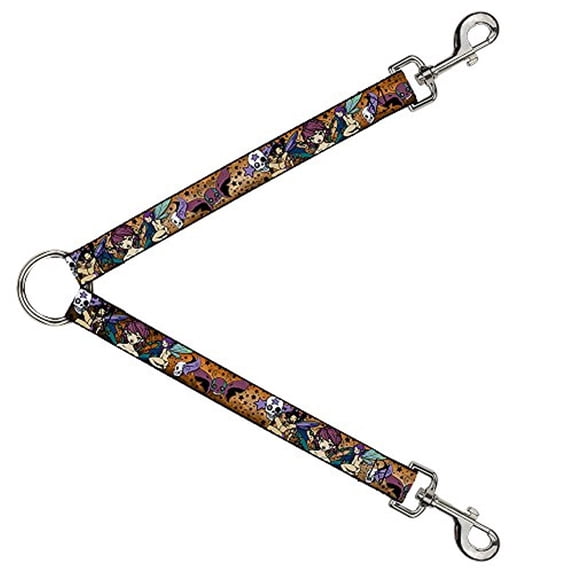 Buckle-Down Leash Splitter - TJ-Fairy Gothic - 1" Wide - 30" Length