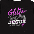 thumbnail image 4 of Inktastic Glitter Jesus Girls Long Sleeve Toddler T-Shirt, 4 of 5