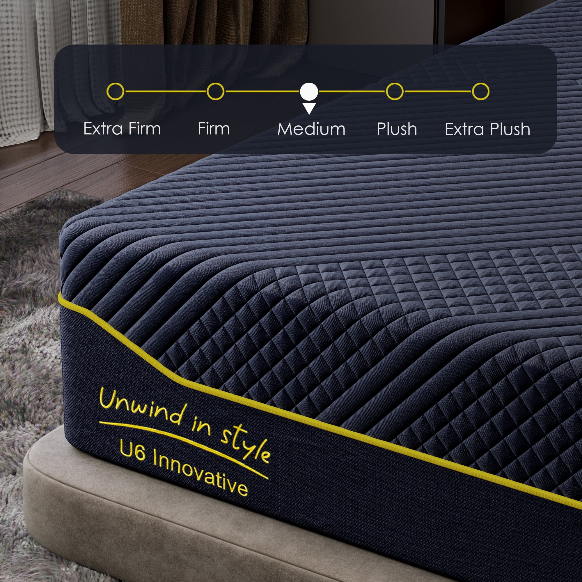 King Mattress, Holaki 14" King Gel Memory Foam with Bamboo Charcoal Silicone Mattress in a Box, Medium Firm, CertiPUR-US