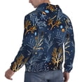 thumbnail image 6 of Pofeuu Mystical Underwater Coral Scene Print Mens Casual Hooded Collar Drawstring Hoodies Pullover Sweatshirts Casual Long Sleeve Shirts-XX-Large, 6 of 7