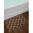 thumbnail image 2 of African Bath Mat, Indigenous Abstract Shapes Cheetah Motif Jungle Animal Skin Motif, Plush Bathroom Decor Mat with Non Slip Backing, 29.5" X 17.5", Dark Maroon Beige Brown, by Ambesonne, 2 of 2