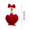 thumbnail image 2 of Darzheoy Valentines Day Porch Goose Outfits Lace Heart Bow Dress in Red White for 23 Inch Lawn Goose Romantic Yard Porch Decor, 2 of 8