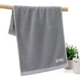thumbnail image 1 of Nvzi 6 toallas de baño de algodón puro, toalla de mano de algodón suave para el hogar, súper suave, altamente absorbente para ducha, piscina, toalla de mano de 13,39 x 29,53 pulgadas (gris), 1 of 5