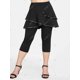 thumbnail image 2 of Pantalones Falda Recortado Metálico Talla Extra Rosegal  Pantalones de talla grande, 2 of 5