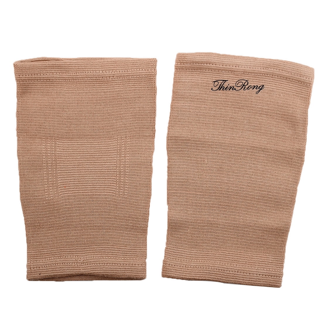 1 Pair Knee Brace Elastic Fabric Khaki Knee Compression Sleeve for Running