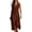 Brown(Womens Dresses), variant on Summer Maxi Dress for Women Sleeveless V Neck Button Cotton Linen Dress with Pockets Casual Long Dress with Side Split
