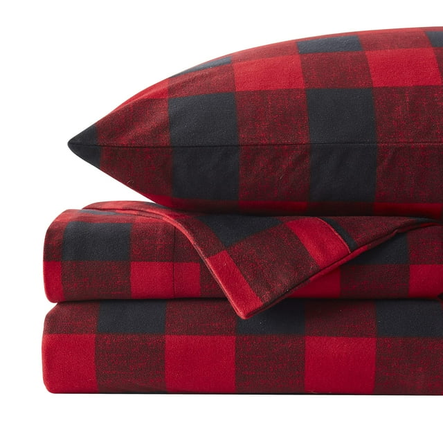 Sábanas de franela, colección Sweet Home, Buffalo Check Plaid