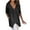 Black, variant on Timegard Plus Size Tops for Women Cotton Linen Deep V Neck Irregularly Loose Long Tops Tee with Pockets