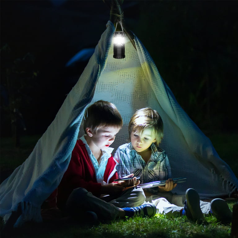 4 Pack COB Camping Lantern, Portable High Lumen Outdoor Camping