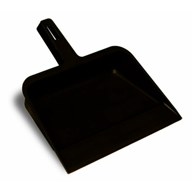 712 Black Plastic Industrial Dust Pan, Heavyduty plastic construction