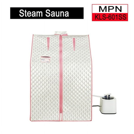 Steam Sauna, Half Body Steam Sauna Tent for Spa Detox at Home PVC Pipe Connector, with FCC Certification, Silver