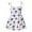 Blue, variant on Odeerbi Kids Baby Girls Dress Beach Dresses 2025 Casual Sleeveless American Flag Princess Sundress Summer Dress