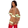 thumbnail image 2 of Women's Sexy Patent Fire Fighter Captain Costume, 2 of 2