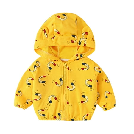 

Youmylove Children Kids Toddler Infant Baby Boys Girls Cute Cartoon Long Sleeve Hooded Coats Outer Outwear Outfits Clothes Cute Clothing