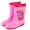 Red, variant on Girls Boys Rain Boots Children Anti Slip Durable Waterproof Shoes Reusable Foldable Toddler Outdoor Rain Shoes